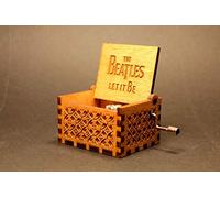 Nostalgish Let It Be Music Box Hand Crank Wooden Musical Boxes Music Box - Unique Gift (Wood, The Beatles - Let it be)