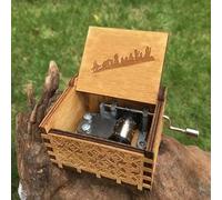 Nostalgish - Lord of the Rings Music Box - Hand Crank Wooden Musical Boxes Music Box - Unique Gift (Wood, LOTR)