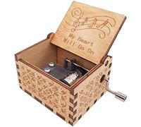 Nostalgish - My Heart Will go on Music Box - Hand Crank Wooden Musical Boxes Music Box - Unique Gift (Wood, My Heart Will go on)