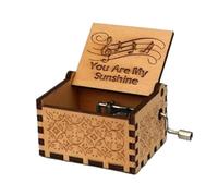 Nostalgish You're My Sunshine Music Box Hand Crank Wooden Musical Box - Unique Gift (Wood, You're My Sunshine)