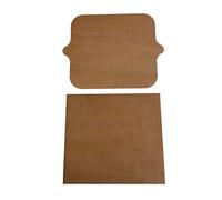 NoStik Air Fryer Liners Reusable : 33-40cm - Cut to Size : Mesh : Rectangle : Set of 2, Brown