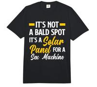 Not A Bald Spot It's Solar Panel for Sex Machine Funny Bald Comfort Colors Adult Heavyweight T-Shirt