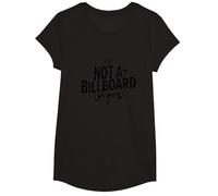 Not A Billboard My Body: Empowering Self-Expression T-Shirt, Girls, Black, Medium