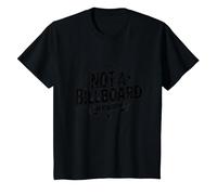 Not A Billboard My Body: Empowering Self-Expression T-Shirt, Kids, Black, 2 Years