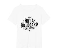 Not A Billboard My Body: Empowering Self-Expression T-Shirt, Women's Plus, White, 1X