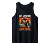 Not A Costume Just A Sasquatch Happy Halloween Tank Top