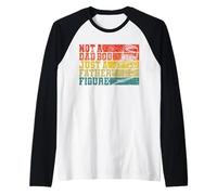Not A Dad BOD Just A Father Figure Vintage Funny Fathers Day Raglan Baseball Tee