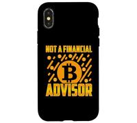 Not A Financial Advisor BTC Bitcoin Funny BTC Crypto Gift Case for iPhone X/XS