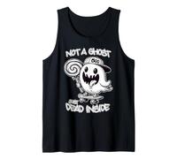 NOT A Ghost JUST Dead Inside Spooky Cute Ghost Halloween Emo Tank Top