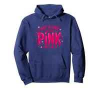 Not A Girl, Just Like Pink Empowering Statement for Boys Pullover Hoodie, Adult Unisex, Navy, S