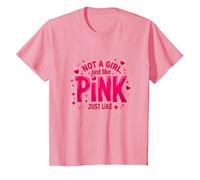 Not A Girl, Just Like Pink Empowering Statement for Boys T-Shirt, Kids, Pink, 2 Years
