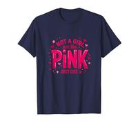 Not A Girl, Just Like Pink Empowering Statement for Boys T-Shirt, Men, Navy, XL