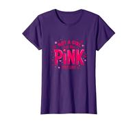 Not A Girl, Just Like Pink Empowering Statement for Boys T-Shirt, Women, Purple, XXL