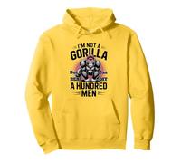 Not A Gorilla But I Can Beat Off 100 Men Funny Gym Pullover Hoodie
