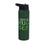Not A Hugger Cactus Potted Succulent Introvert Anti Social Stainless Steel Insulated Water Bottle