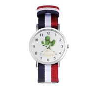 Not A Hugger Cactus Trendy Wrist Watches for Unisex Classic Casual Braided Strap Quartz Watch