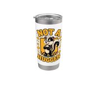 Not a Hugger Skunk Lover Introvert Meme Stainless Steel Insulated Tumbler