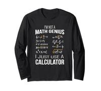 Not A Math Genius Calculator Humour Calculator Math Long Sleeve T-Shirt