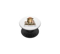 Not a Morning Frog Coffee Cottagecore Mushroom PopSockets Adhesive PopGrip