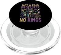 Not A Paid Protester No Kings Funny Pro Democracy Cat Design PopSockets PopGrip for MagSafe
