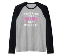 Not A Party Until A Dayton Girl Walks In Ohio Midwest Raglan Baseball Tee