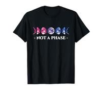 Not A Phase Bisexual LGBTQ Bi Pride Flag Moon Gift Tee T-Shirt