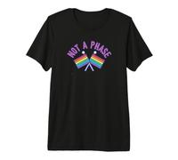 Not a Phase! Rainbow Flag LGBTQI Pride Gay Empowerment Premium T-Shirt