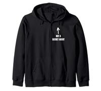 Not A Secret Agent Funny Private Detective And Inspector Spy Zip Hoodie
