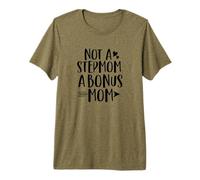 Not a Stepmom but a Bonus mom Cute Stepmother Daughter Theme Premium T-Shirt