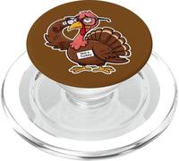 Not a Turkey Funny Thanksgiving Cartoon PopSockets PopGrip for MagSafe