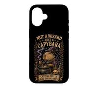 Not A Wizard Just A Capybara Spooky Witch Humor Case for iPhone 16