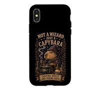 Not A Wizard Just A Capybara Spooky Witch Humor Case for iPhone X/XS