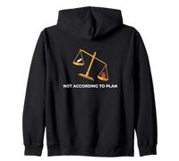Not According To Plan Philosophical Emotional Thinker Zip Hoodie