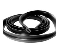 Not Adhesive Wiper Rubber Strip, 1.7M/5.6Ft Car Front Rear Windshield Window Seal Strirp Moulding Trim Black Rubber Weather Seal Stripping Truck Window Door Windshield Sealing Strip (2Pcs)