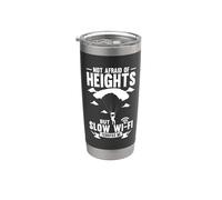 Not Afraid of Heights But Slow Wi-Fi Skydiving Base Jumping Stainless Steel Insulated Tumbler