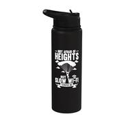Not Afraid of Heights But Slow Wi-Fi Skydiving Base Jumping Stainless Steel Insulated Water Bottle