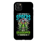 Not Afraid Of Spiders Grasshopper Terrifies Me Bug Catcher Case for iPhone 11 Pro Max