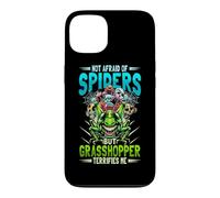 Not Afraid Of Spiders Grasshopper Terrifies Me Bug Catcher Case for iPhone 13