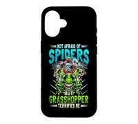 Not Afraid Of Spiders Grasshopper Terrifies Me Bug Catcher Case for iPhone 16