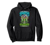 Not Afraid Of Spiders Grasshopper Terrifies Me Bug Catcher Pullover Hoodie