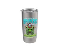 Not Afraid of Spiders Grasshopper Terrifies Me Bug Catcher Stainless Steel Insulated Tumbler
