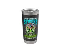 Not Afraid of Spiders Grasshopper Terrifies Me Bug Catcher Stainless Steel Insulated Tumbler