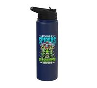 Not Afraid of Spiders Grasshopper Terrifies Me Bug Catcher Stainless Steel Insulated Water Bottle
