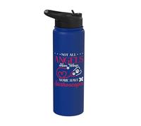 Not All Angels Have Animals Veterinarian Vet Tech Veterinary Stainless Steel Insulated Water Bottle