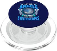Not All Angels Have Wings Medical Professional Stethoscope PopSockets PopGrip for MagSafe