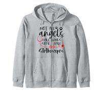 Not all Angels Have Wings Some Have Sethoscopes Vet Zip Hoodie