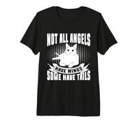 Not All Angels Have Wings Some Have Tails Cat Grandma Premium T-Shirt