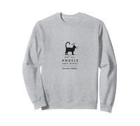 Not All Angels Have Wings Some Have Whiskers Cat Lover Sweatshirt, Adult Unisex, Heather Grey, M