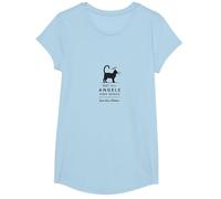 Not All Angels Have Wings Some Have Whiskers Cat Lover T-Shirt, Girls, Baby Blue, XS