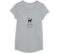 Not All Angels Have Wings Some Have Whiskers Cat Lover T-Shirt, Girls, Heather Grey, XS